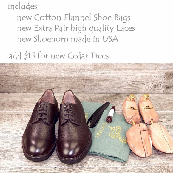 *NIB* $650 Pastori DI BIANCO Italian Derby US 9 M BISON Leather * add $15 Trees main image 12